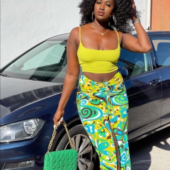 New Zara Set Top+Skirt Green Black - Picture 8 of 16